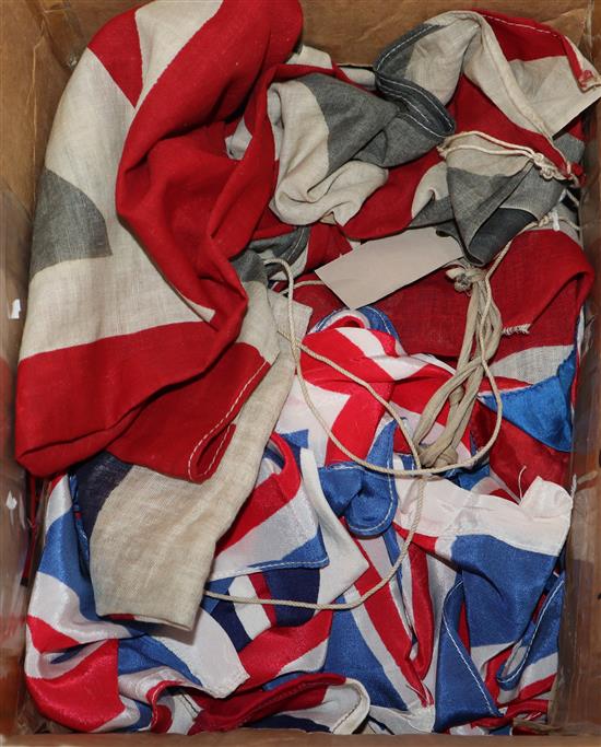 Assorted Union Jacks and other flags